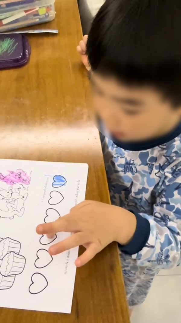 การบ้านเด็กอนุบาล 1 เรื่องอนุกรม ยากจนแม่เห็นโจทย์แล้วมึน