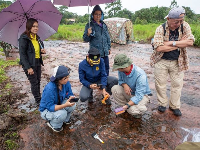 รอยตีนไดโนเสาร์ 120 ล้านปี