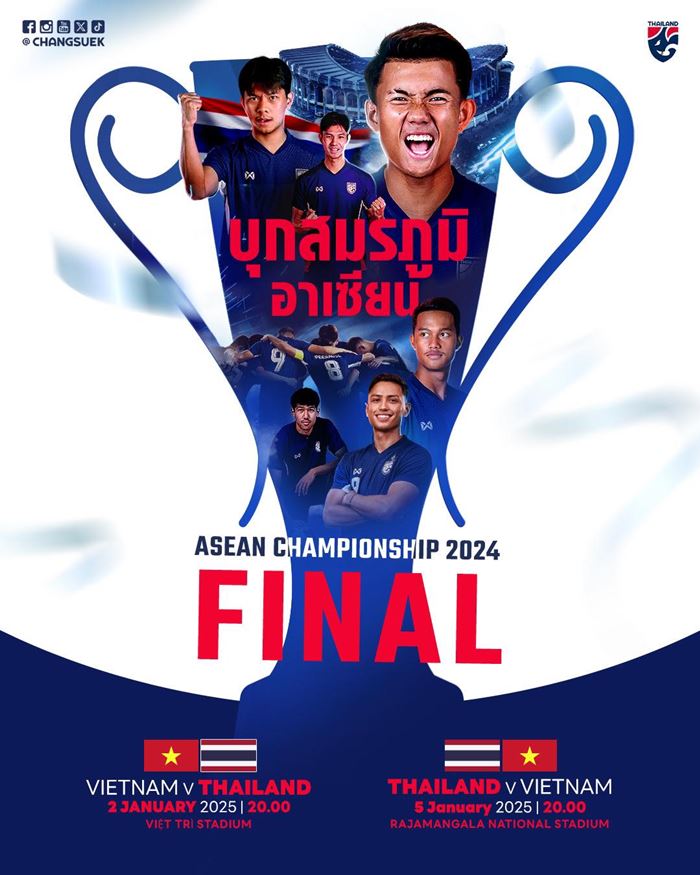  ทีมชาติไทย บุกเยือน เวียดนาม รอบชิงชนะเลิศ อาเซียนคัพ 2024 นัดแรก