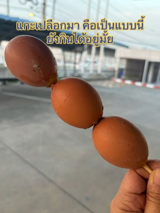 ซื้อไข่ทรงเครื่องมากิน ปอกเปลือกมาเจอจุดดำ ๆ ราหรือเปล่า