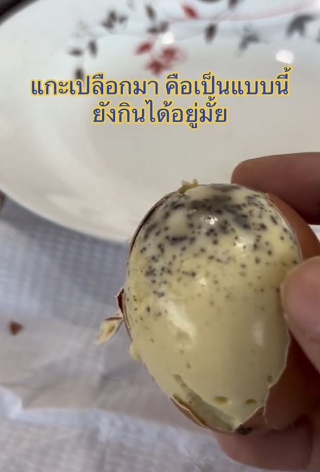 ซื้อไข่ทรงเครื่องมากิน ปอกเปลือกมาเจอจุดดำ ๆ ราหรือเปล่า