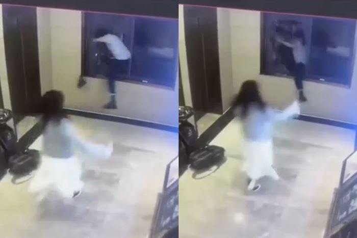 หนุ่มทะเลาะแฟน กระโดดทะลุหน้าต่างโรงแรม