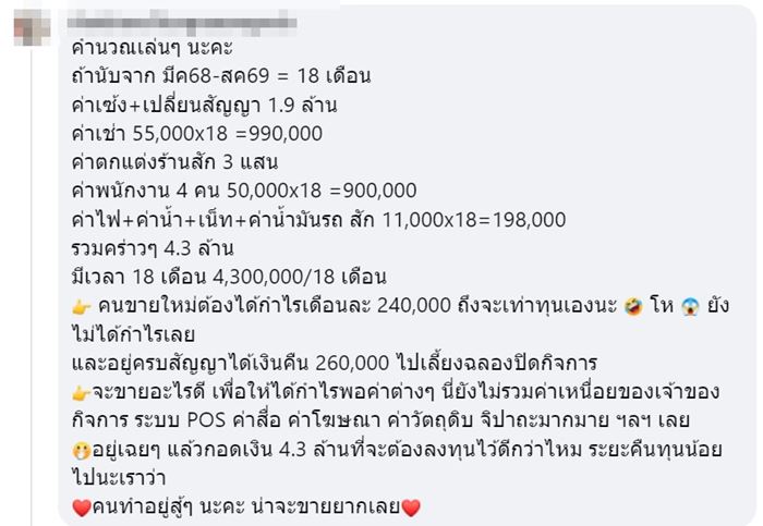 ร้านดังย่านบรรทัดทองประกาศเซ้งร้าน เปิดราคา 1.8 ล้าน