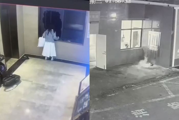 หนุ่มทะเลาะแฟน กระโดดทะลุหน้าต่างโรงแรม