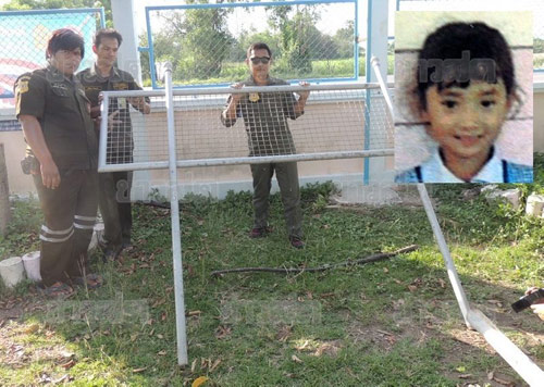 ป้ายเหล็กล้มทับเด็กอนุบาล 4 ขวบ