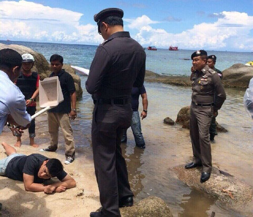 คดีเกาะเต่า ชัดแล้ว ! นำตัว 2 พม่าทำแผนประกอบคำรับสารภาพ