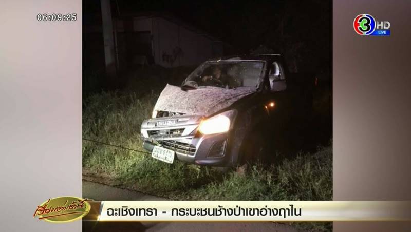 กระบะชนช้างป่าเขาอ่างฤาไน