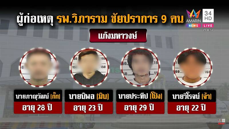 ยกพวกตีกันโรงพยาบาล