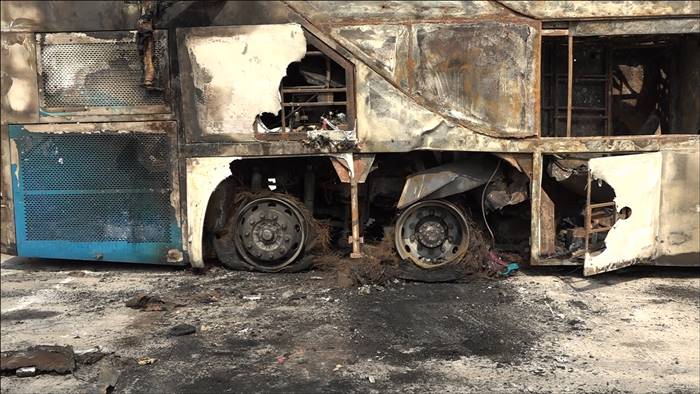 ไฟไหม้รถทัวร์