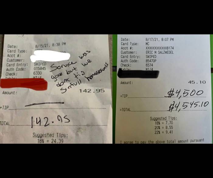 ทิป ร้านอาหาร