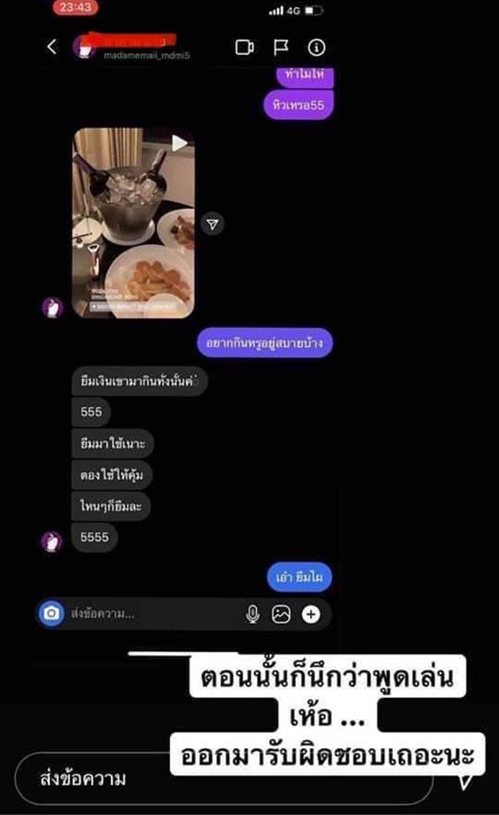 มาดามแมว, ติดหนี้