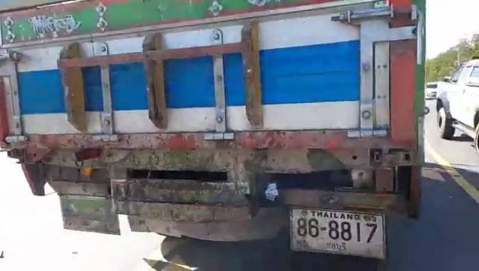 มอไซค์ชนรถบรรทุก