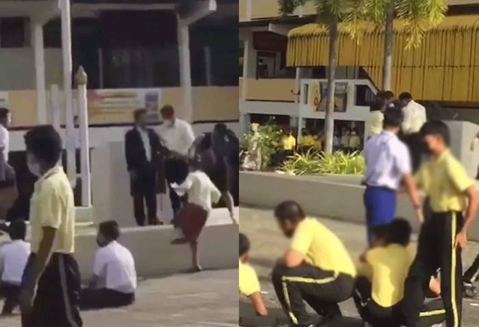 ผอ. ยิงปืนหน้าเสาธง