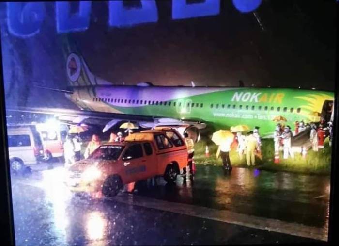  นกแอร์ไถลรันเวย์