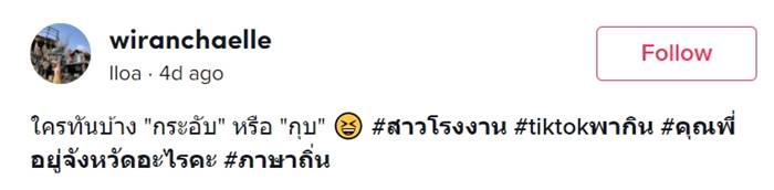 ภาษาถิ่น, กล่องข้าว