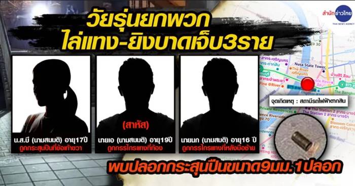 คนยิงกัน BTS ตากสิน