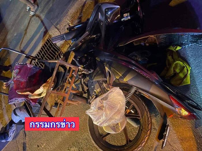 รถมอเตอร์ไซค์ชนคน