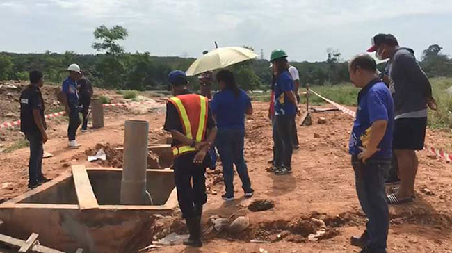 ตกท่อบำบัดน้ำเสีย