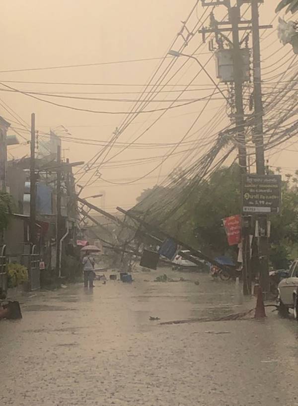 ลมฝนถล่มแจ้งวัฒนะ