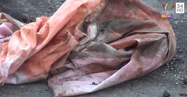 สิบล้อชนร่างขาดสองท่อน