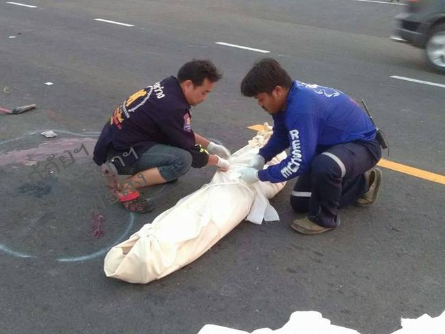 ศพนอนตาค้าง - หน้ายิ้ม