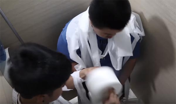 โจ๋ทำคลิปแกล้งแม่บ้าน