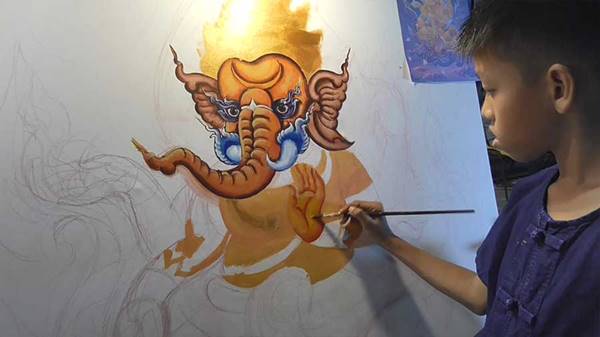 เด็ก 11 ขวบ เปิดหมวกวาดภาพลายเส้น