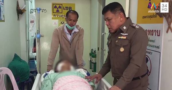โจ๋ขับกระบะปาดมอเตอร์ไซค์ เอาปืนยิงหน้าหนุ่ม
