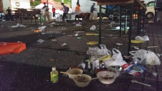 สุดเพลียใจ...งานไทย เฟสติวัล ที่ญี่ปุ่น หลังจบงานขยะเพียบ สกปรกสุดขีด  