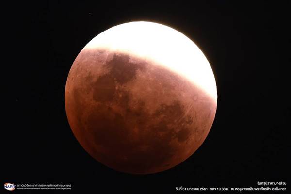ปรากฏการณ์จันทรุปราคาแรกของปี