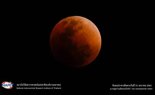ปรากฏการณ์จันทรุปราคาแรกของปี
