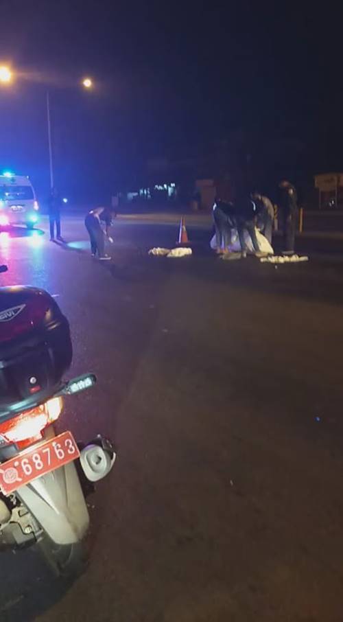 รถพ่วงชนคนตาย