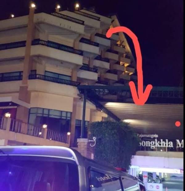 นักท่องเที่ยวตกตึกโรงแรม
