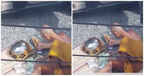 คลิปพระนับเงินข้างรถตู้ 