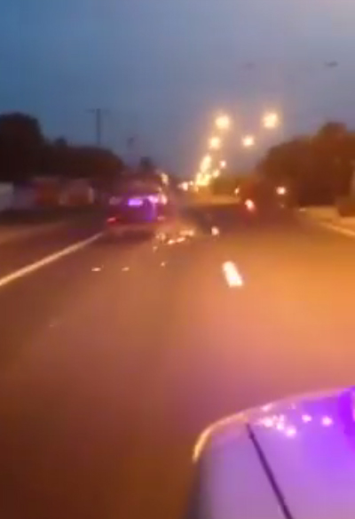 กู้ภัยขับรถไล่จับรถยนต์ ก่อเหตุชนแล้วหนี-มีคนบาดเจ็บ