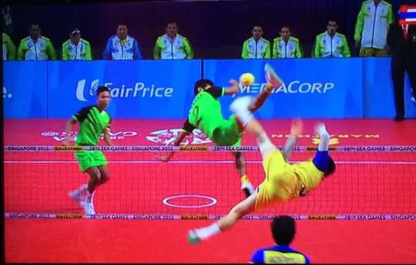 ตะกร้อซีเกมส์ 2015 ทีมชายไทย ชนะเมียนมา คว้าเหรียญทอง