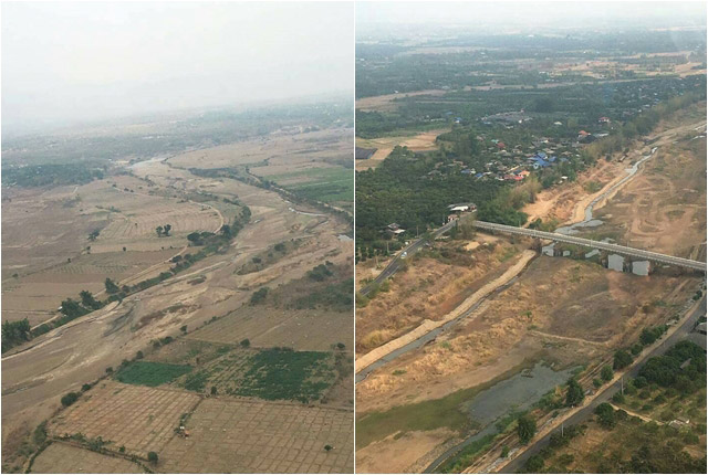 แจงภาพลำน้ำปิงแห้งขอด เป็นภาพหลังปล่อยน้ำจากเขื่อน ชี้ยังมีน้ำใต้ชั้นทราย