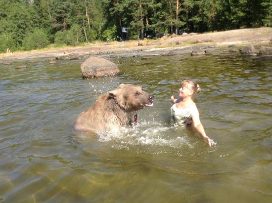 คนอะไรอยู่กับหมี ! พบครอบครัวที่อยู่ร่วมกับหมีมา 23 ปี สมาชิกตัวนี้ทั้งใจดี แถมขี้อ้อนสุด ๆ