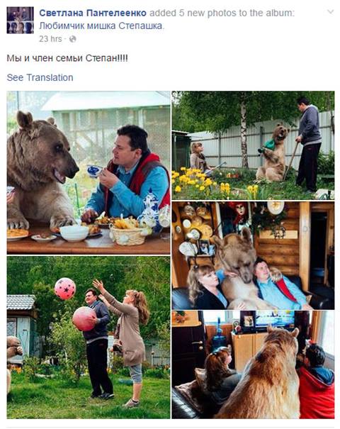 คนอะไรอยู่กับหมี ! พบครอบครัวที่อยู่ร่วมกับหมีมา 23 ปี สมาชิกตัวนี้ทั้งใจดี แถมขี้อ้อนสุด ๆ