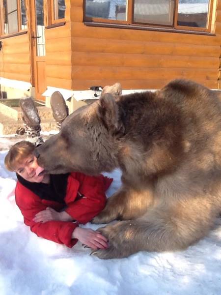 คนอะไรอยู่กับหมี ! พบครอบครัวที่อยู่ร่วมกับหมีมา 23 ปี สมาชิกตัวนี้ทั้งใจดี แถมขี้อ้อนสุด ๆ