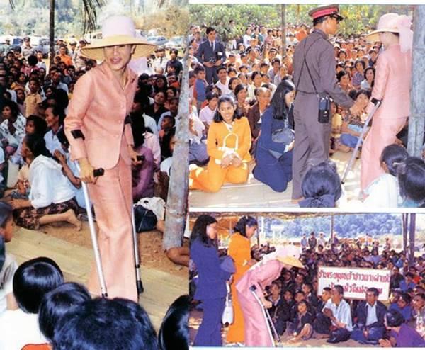 พระราชินี เสด็จฯ เยี่ยมราษฎร แม้บาดเจ็บ แต่ไม่ละทิ้งประชาชน