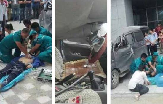 หนุ่มกระโดดตึก ร่างกระแทกรถด้านล่างทำคนขับดับ แต่ตัวเองรอด