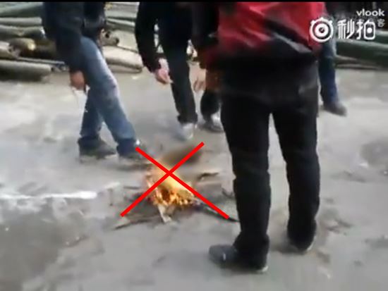 คลิปชาวบ้านจับสัตว์ย่างไฟทั้งเป็น แถมหัวเราะสนุกสนาน