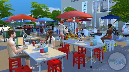 The Sims ไทยอย่างเนียน ลงรายละเอียดลึกมาก ชายสี่ก็มา ไก่ห้าดาวก็มี !!