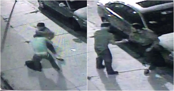 งงเลย หนุ่ม 2 คนนี้ต่อยกันนัวบนถนน แต่จู่ ๆ ก็กอดกันแล้วแยกย้ายเฉย