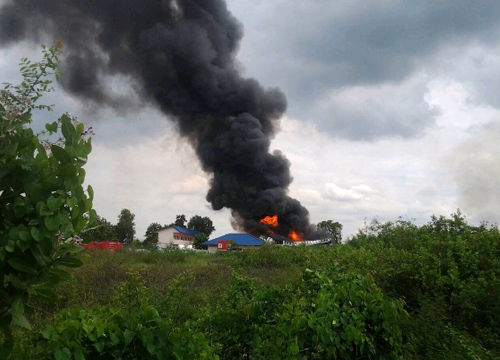 ไฟไหม้โรงงานบรรจุแก๊สย่านลำลูกกา เสียงระเบิดบึ้มสนั่น !ไฟไหม้โรงงานบรรจุแก๊สย่านลำลูกกา เสียงระเบิดบึ้มสนั่น !