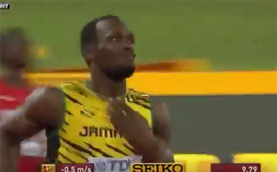  ยูเซน โบลต์ ผงาดคว้าเหรียญทอง 100 เมตร ศึกกรีฑาชิงแชมป์โลก (มีคลิป)