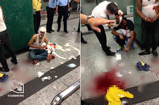 คนร้ายยกแก๊งกระหน่ำแทง 3 ต่างชาติเลือดสาดในสถานีรถใต้ดินฮ่องกง
