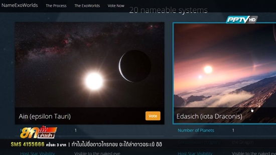 ไทยเสนอตั้งชื่อดาว 47 ursea majoris ในชื่อ 