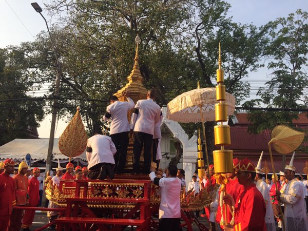 พิธีแห่เชิญพระโกศพระศพ สมเด็จพระสังฆราช ไปวัดเทพศิรินทร์ฯ
